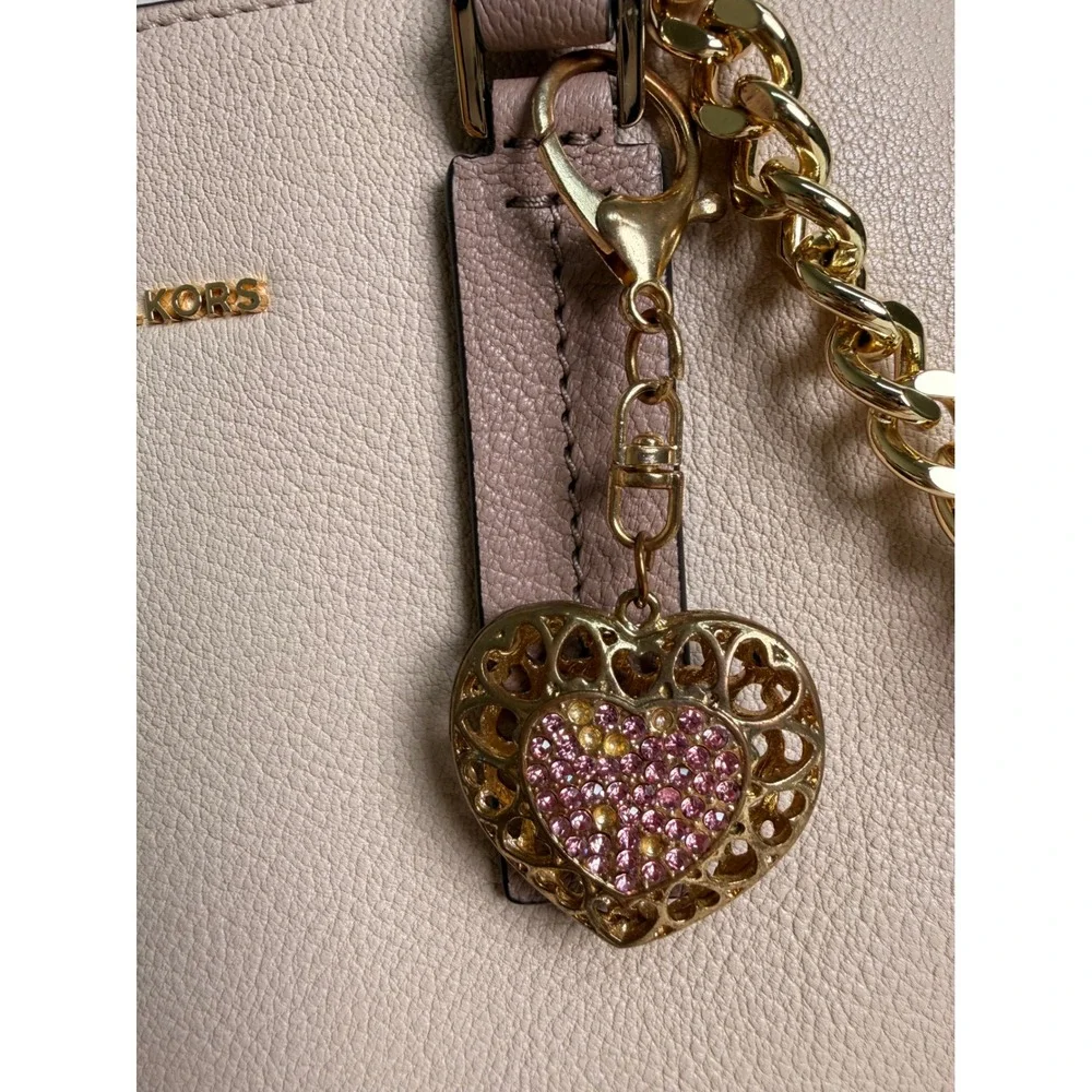 Michael Kors Alessa Soft Pink Leather Satchel Crossbody Bag 35S0GWAS2T Dust Bag